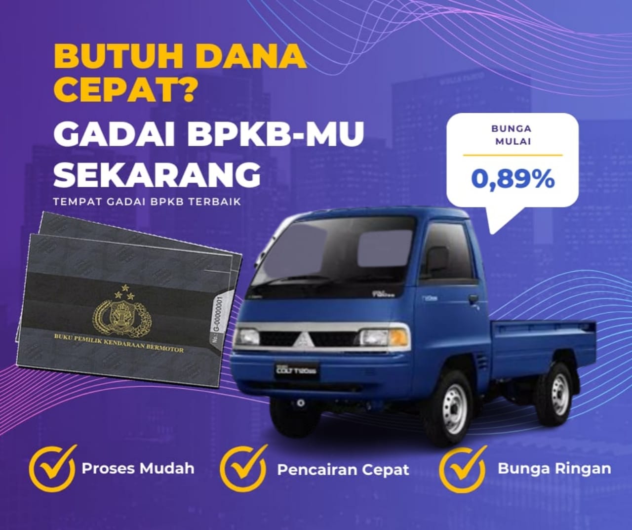 Kredit Jaminan Bpkb Mobil Mitsubishi Coltt120ss Dapat Dana Berapa? Seperti Ini Simulasinya